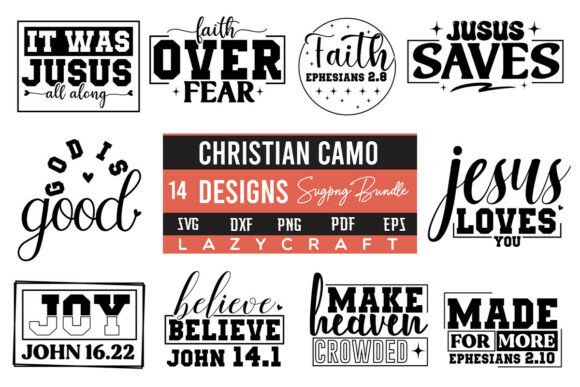Christian Camo PNG Bundle: A Versatile Graphics Tool for T-Shirt Designs
