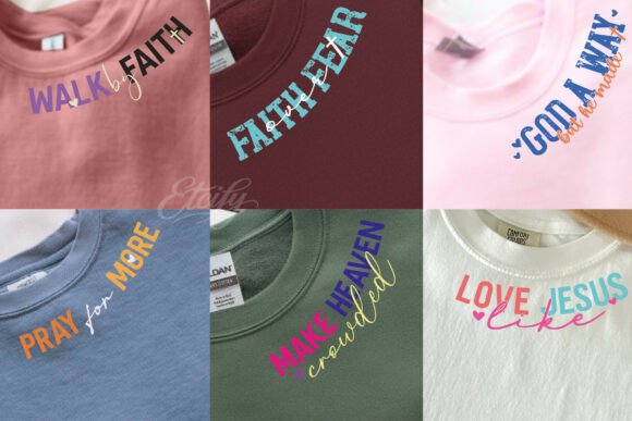 Christian Neck Design SVG PNG Bundle for T-Shirt Designs