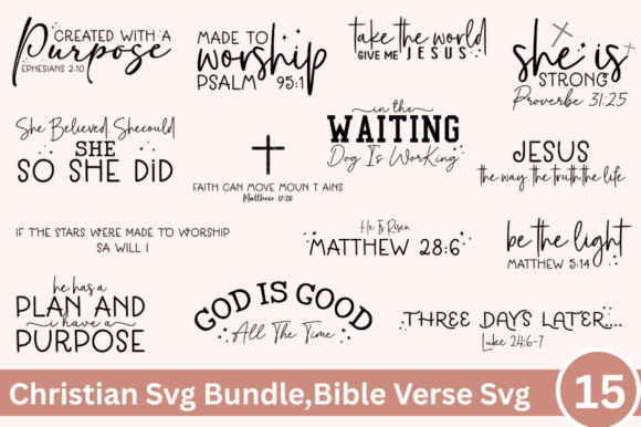 Christian Svg Bundle: A Versatile T-Shirt Design Graphics Set