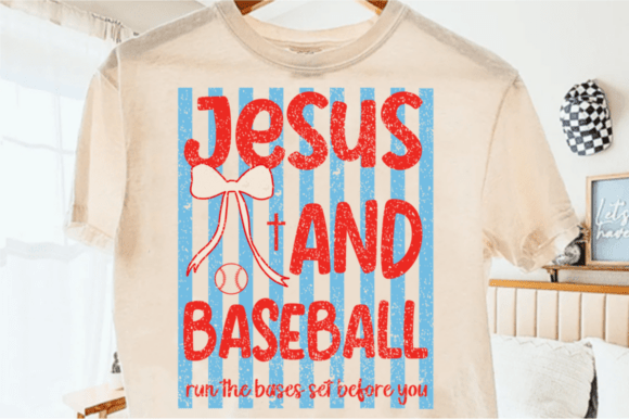 Jesus and Baseball SVG PNG: Perfect for T-Shirt Designs and Graphics