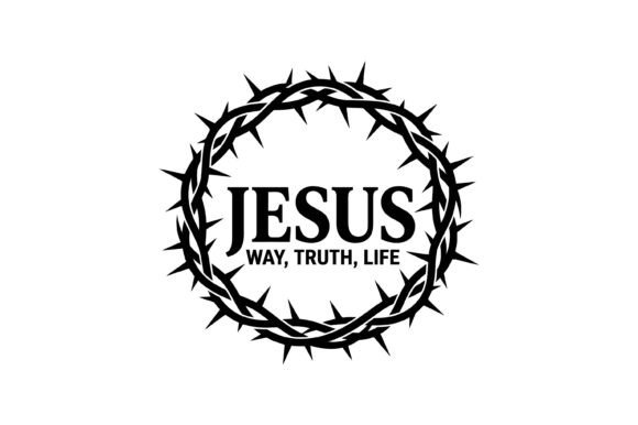 Jesus Crown Way Truth Life: A Versatile Embroidery Design