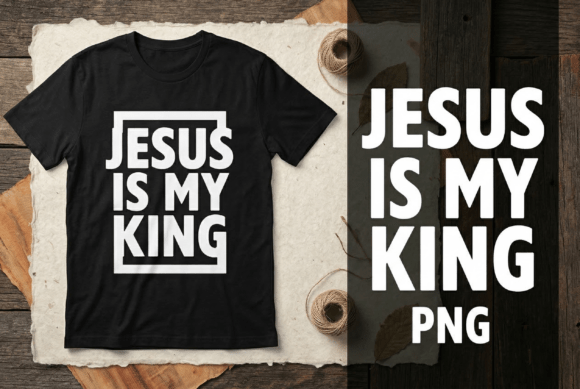 Jesus is My King: A Bold Christian Typography Design