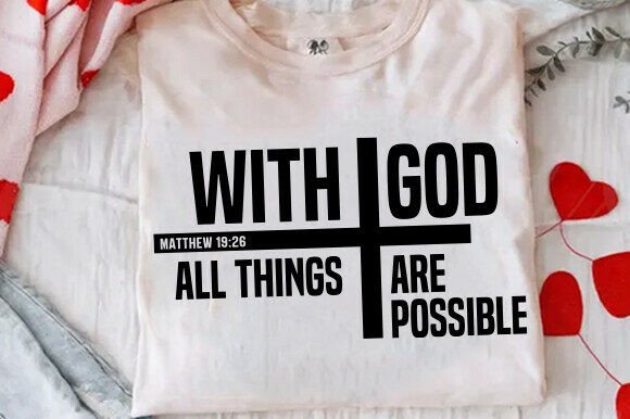 Matthew 19 Verse SVG PNG for T-Shirt Designs