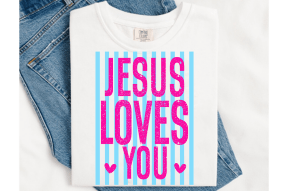 Retro Jesus Loves You SVG: Perfect for T-Shirt Designs and Graphics