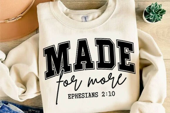 Review: Made for More Christian Png for T-Shirt Designs