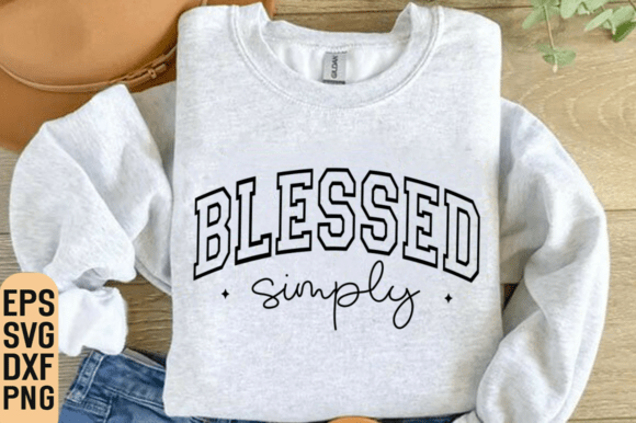 Simply Blessed SVG: A Versatile T-Shirt Design for Graphics