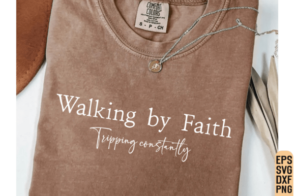 Walking by Faith SVG: A Versatile T-Shirt Design for Brands
