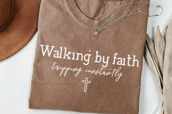 Walking by Faith SVG: Perfect for T-Shirt Designs and Graphics